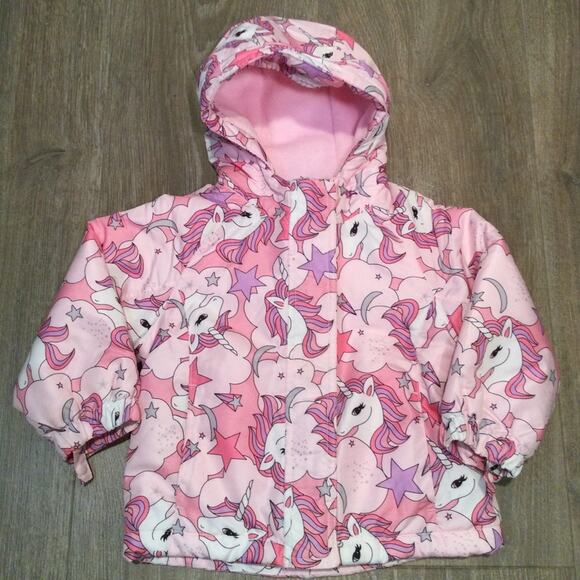 The Children’s Place Unicorn Winter Jacket 2T - Picture 1 of 4